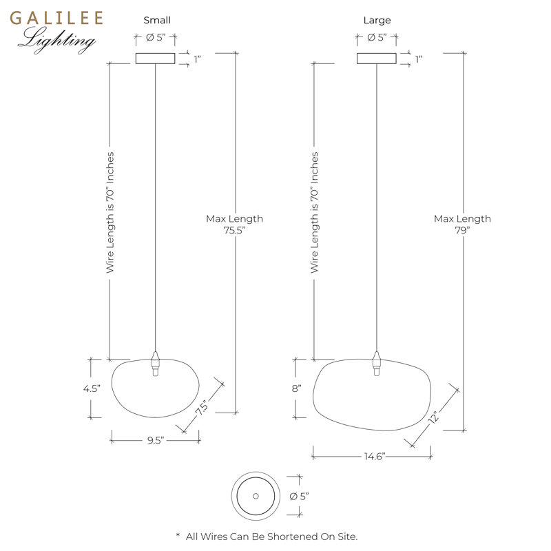 Kloud 1 - Light Single Globe Pendant, Brass, Clear, 4.5" H x 9.5" W x 7.5" D