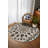 Isabel Collection Digital Print Cotton-Polyester Gray Beige Moroccan Rug-1016333145