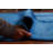 Solid Blue Vegetable Dye Gabbeh Persian Large Rug 10x14