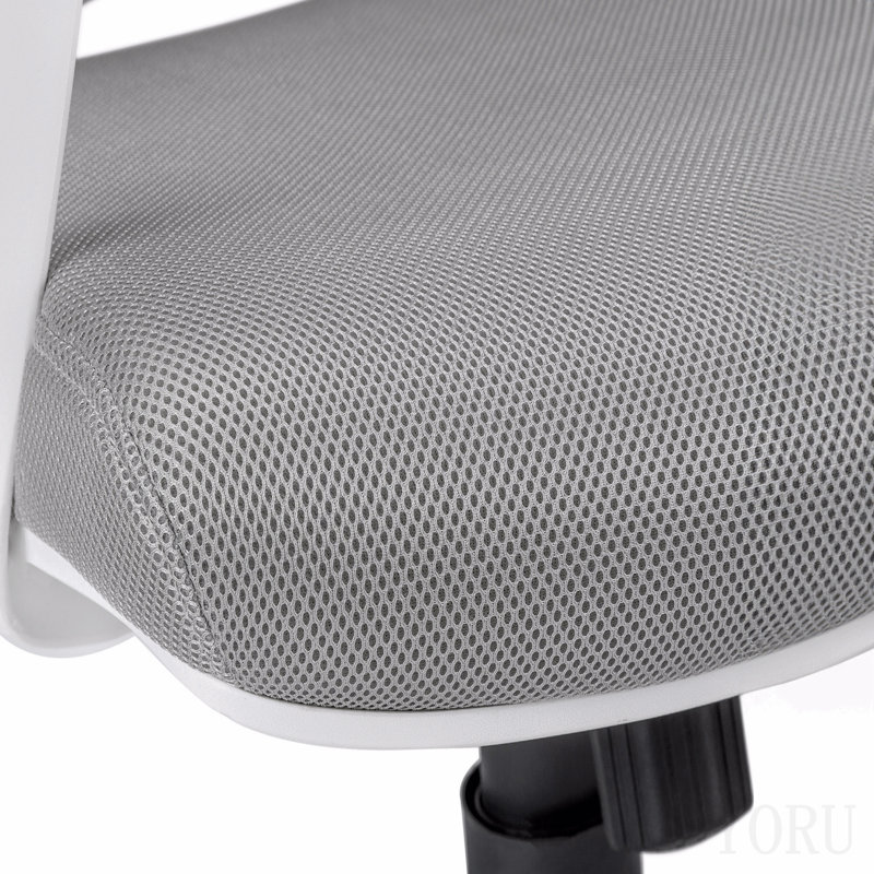 Office Chair, Adjustable Height, Swivel, Ergonomic, Armrests, Computer Desk, Work, Grey Mesh, Chrome Metal, Contemporary, Modern