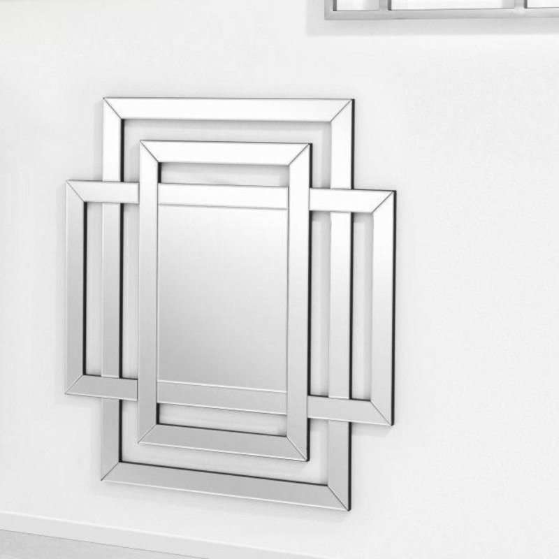 Mortimer Flat Wall Mirror, Silver