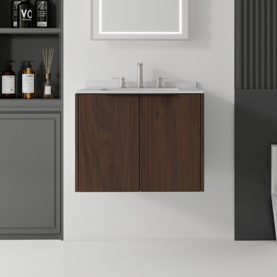 Meuble-lavabo flottant avec lavabo