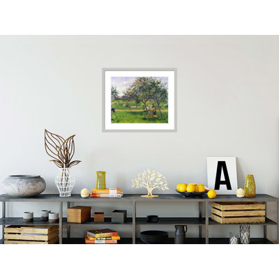 «The Wheelbarrow Orchard» par Camille Pissarro, impression giclée sur cadre
