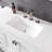 Aberdeen 96 In. White Double Sink  Bath Vanity With Carrara Quartz Top And Undermount Porcelain Sinks