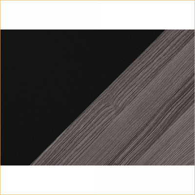 3 pièces noir Ensemble de tables basses en stratifié gris pour le salon - Surface généreuse et amp; Rangement supplémentaire
