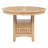 Davis Light Oak Oval Extendable Pedestal Dining Table with Storage Base
