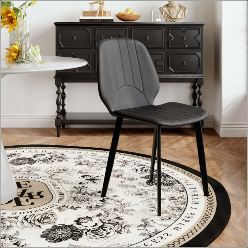 Chaise de salle à manger moderne avec pieds en métal - 2 pièces / pièce, 2
