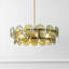 Lustre 4 lumières en verre / métal Curtis