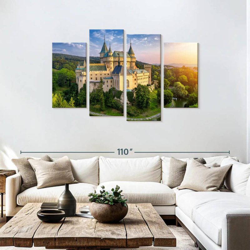 Lilie majestueux château de Bojnice, H 48 po x l 75 po