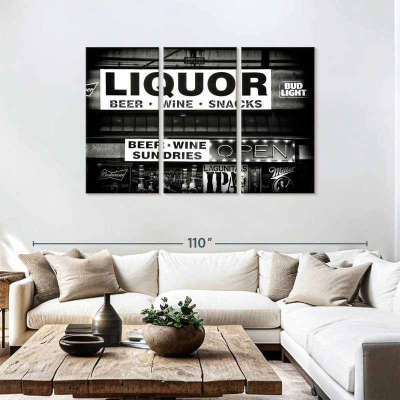 «Black Nevada Liquor, H 48 po x l 74 po