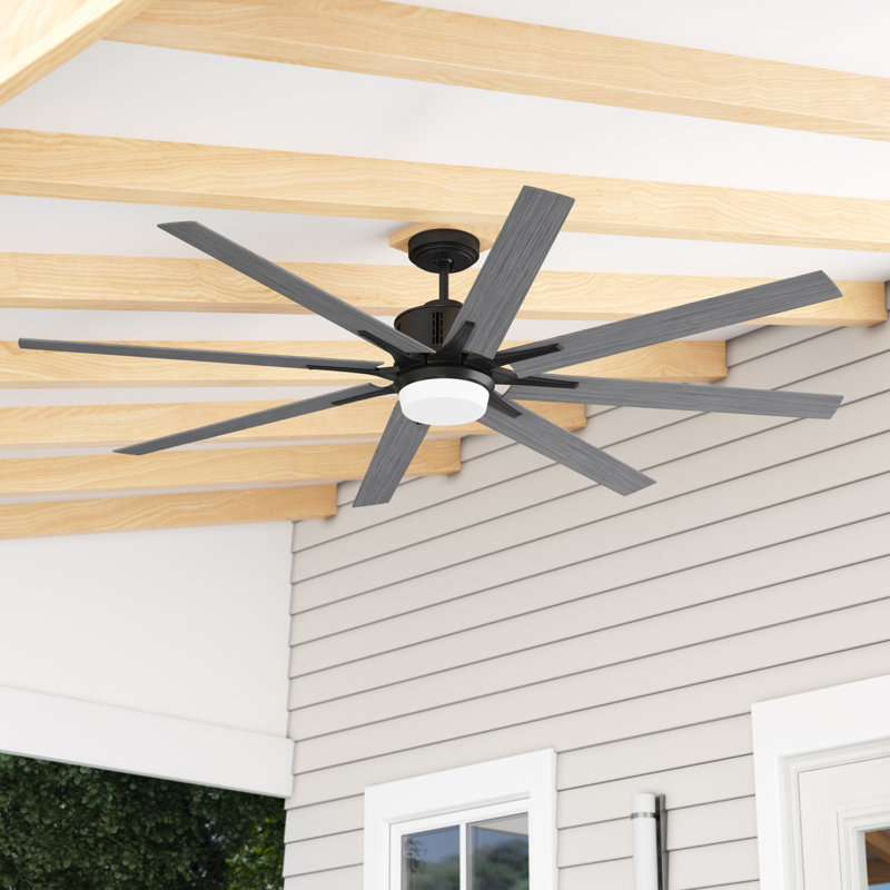 Kenja 72'' Ceiling Fan, Graphite with Driftwood Blades