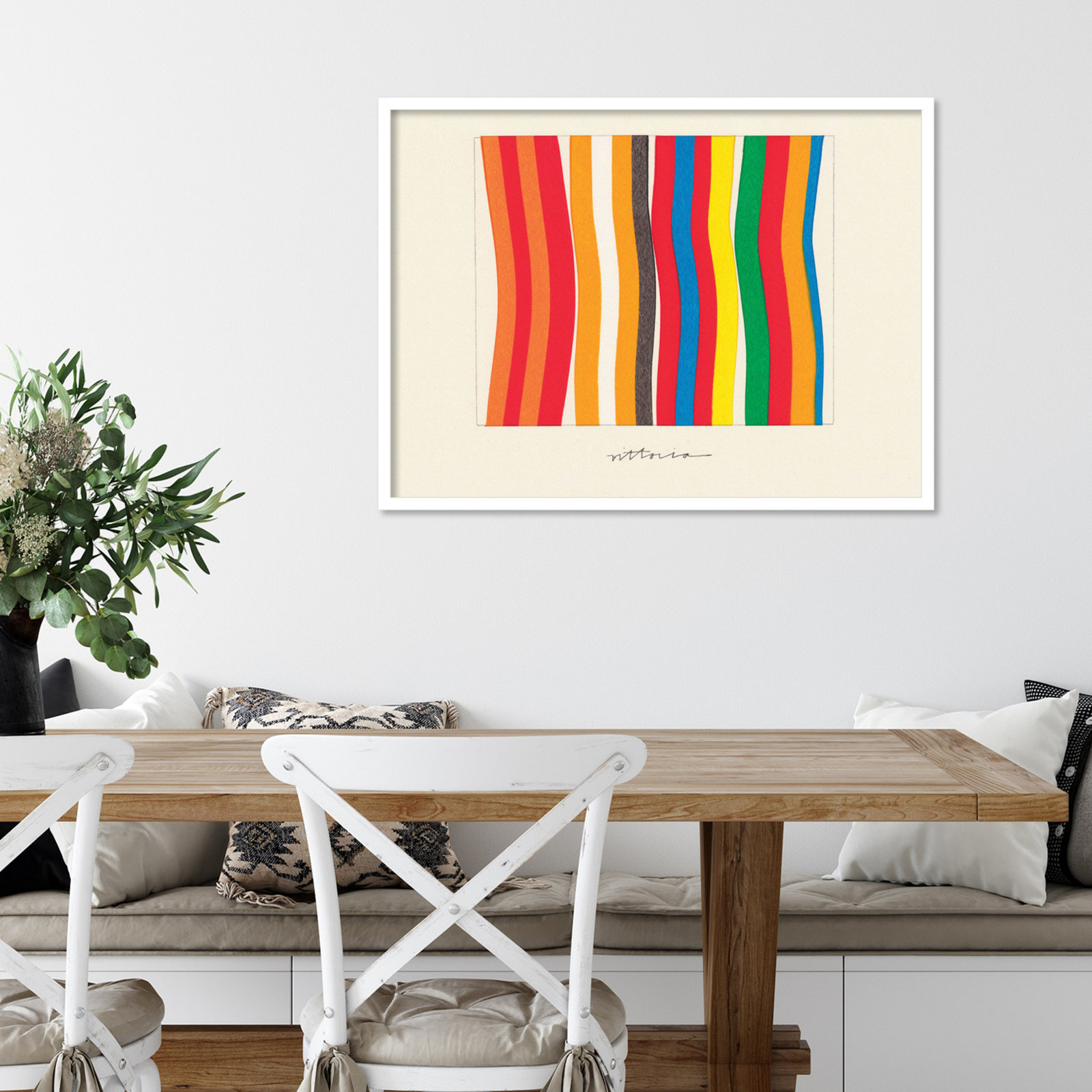 I'm Parallel To Myself by Amber Vittoria, White, 25" H x 33" W x 1" D