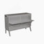 Lit escamotable avec port USB et tablettes amovibles de chaque côté, lit escamotable en pin massif pour bureau personnel, chambre d'amis-108780395-108780392