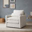 Fauteuil rembourré avec coussin double couche, accoudoirs roulés, coussin lombaire, assise profonde et dossier amovible-421607134