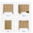 Arcen 22"W Nightstand with 2-Drawer and Fluted Texture (Set of 2)-1859413965-1859413970