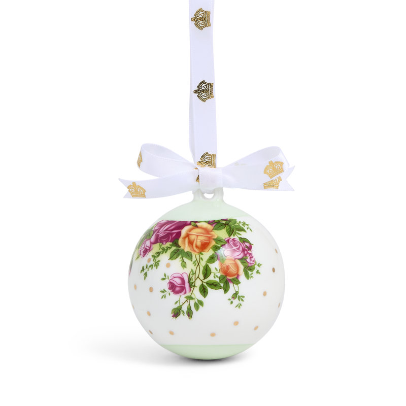 Royal Albert Old Country Roses Christmas Hanging Bauble Ornament