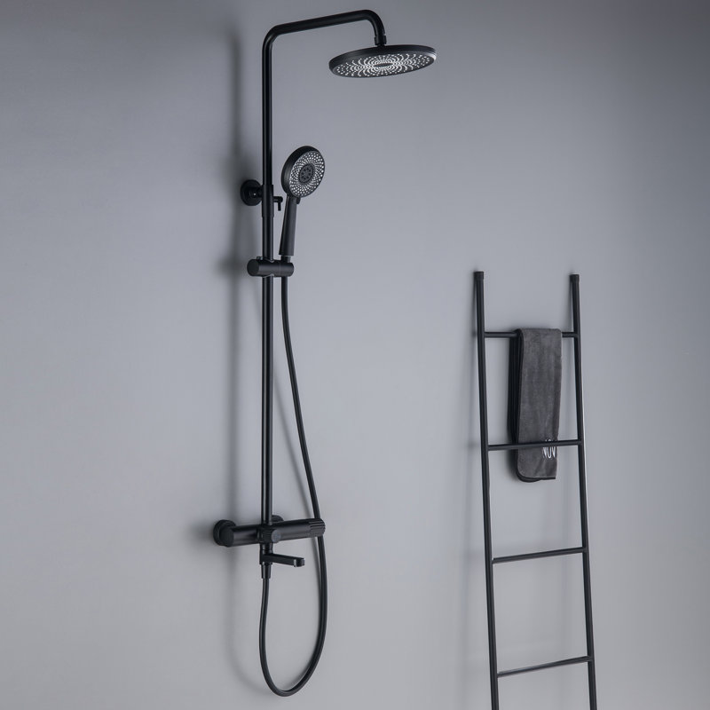 All-In-One Kit with Rough in-Valve, Matte Black