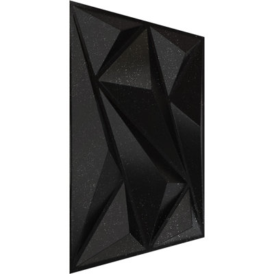 Panneau mural décoratif 3D EnduraWall Marquise l 19 5/8 po x H 19 5/8 po, galaxie métallique texturée (couvre 2,67 pieds carrés)