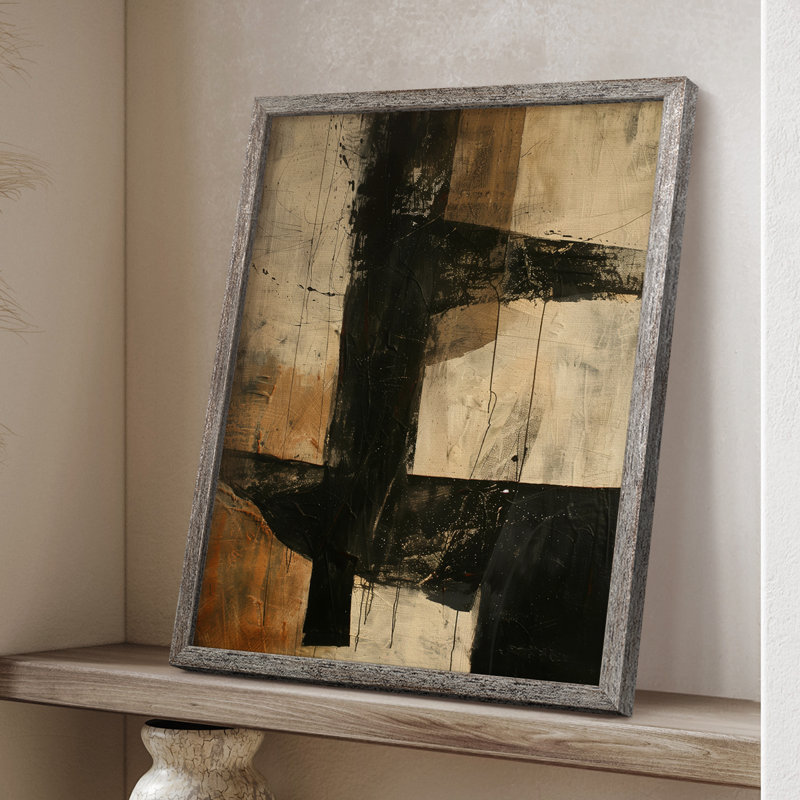 Reproduction encadrée ABSTRACT Series CECLVI - bois massif, H 15 po x l 12 po