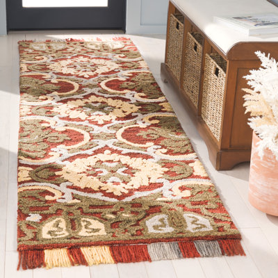 Tapis floral en laine / coton touffeté Blossom