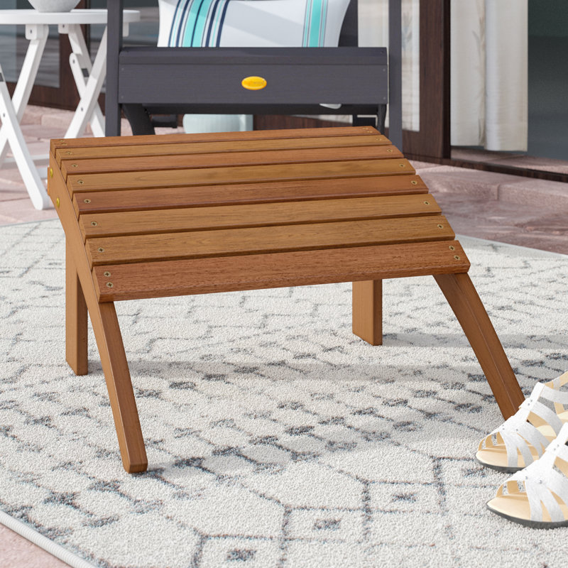 Langport Acacia Outdoor Ottoman, Teak