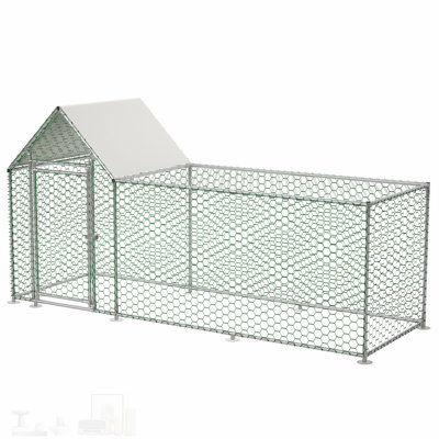 Poulailler en métal durable avec caractéristiques de protection pour un élevage de volaille sûr et confortable