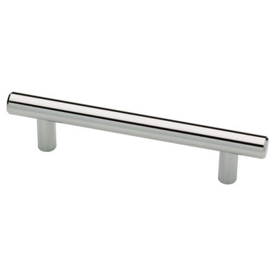 3" Builder's Program Steel Bar Pull Polished Chrome
