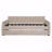 Full Size Upholstered Daybed With Trundle And Wood Slat Support-1787693482