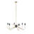 6-Light Metal Chandelier