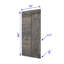 Porte de grange en bois peint à panneaux L Series sans trousse de quincaillerie d'installation-86215422-86215426