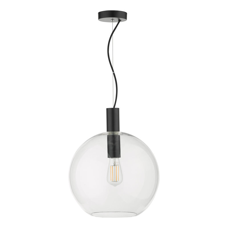 Kirsten 1 - Light Sphere Pendant, Black