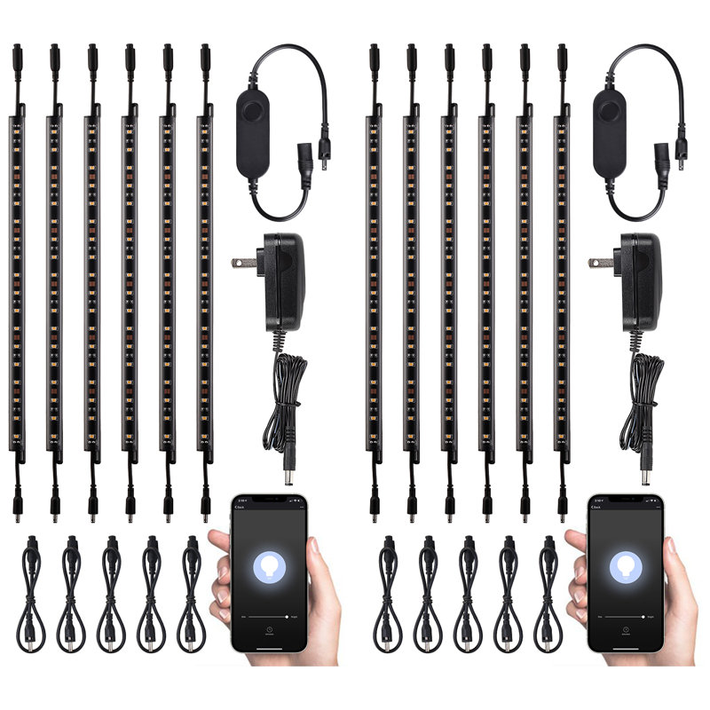 12 Inch Smart LED Light Bar Kit, Work with Alexa, App Control, 3000