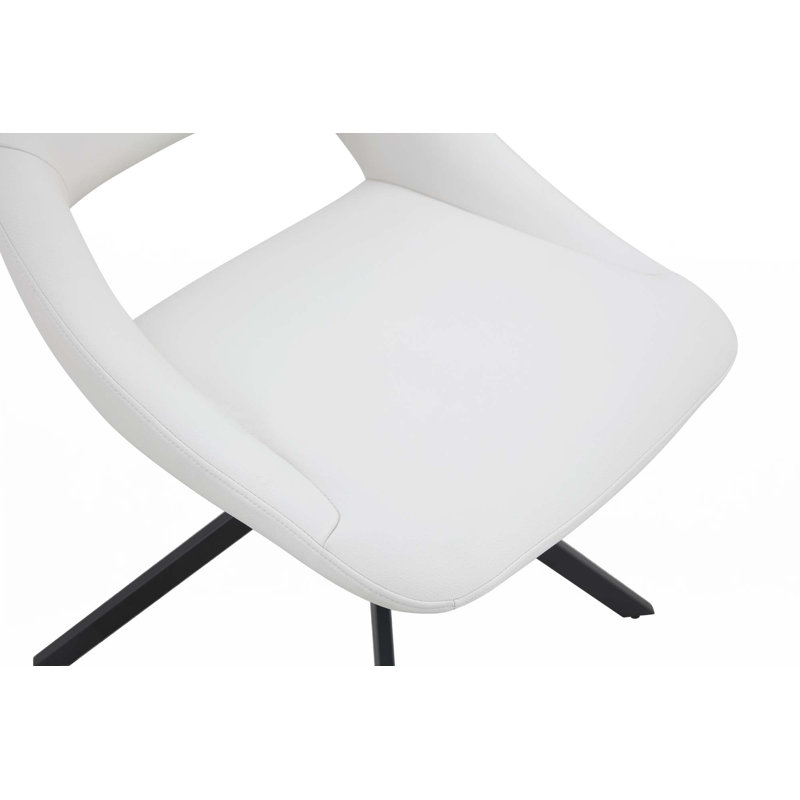 Ensemble de chaises de salle à manger, chaise de salle à manger pivotante confortable, 4, Blanc