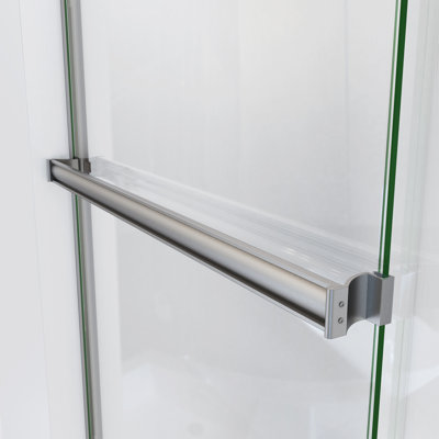 Lese 52" W x 70.37" H Bypass Semi-Frameless Shower Door