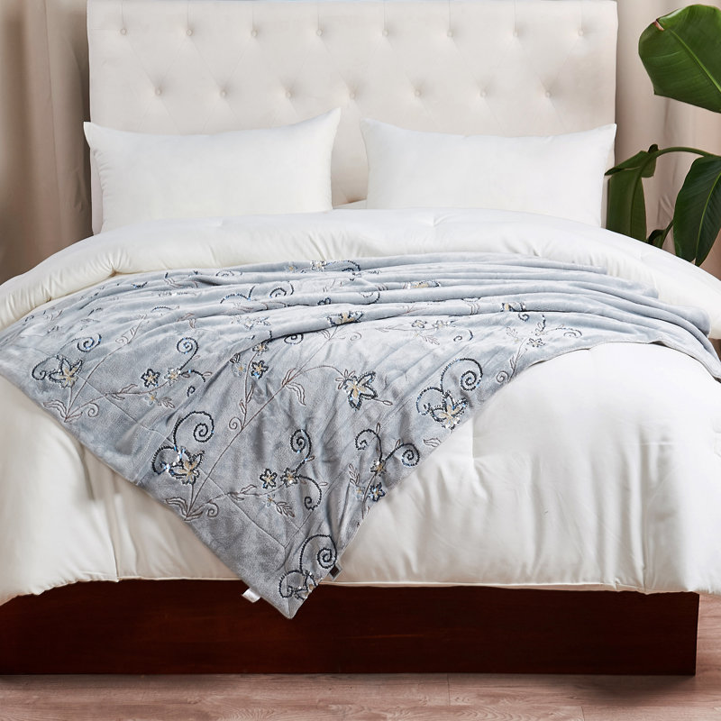 Throw Blanket, Silver Grey