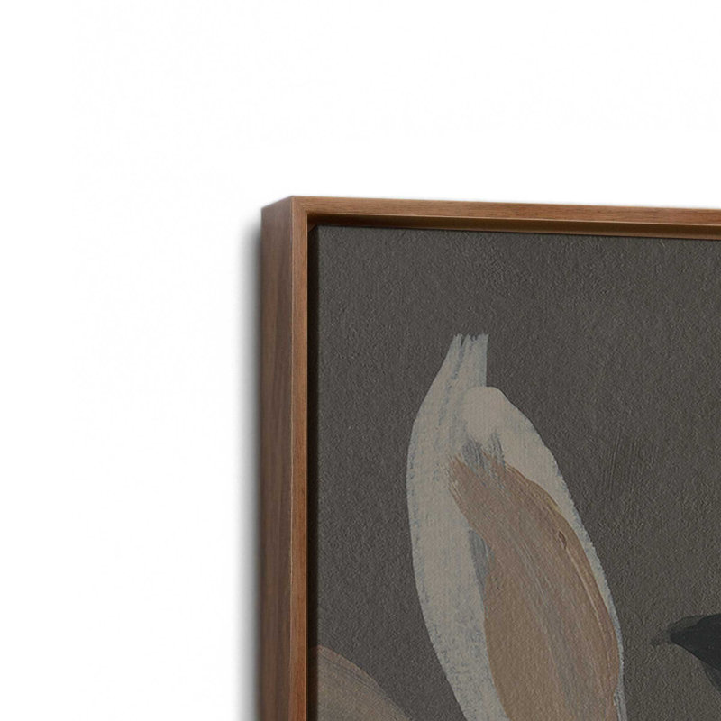 «Midnight Petal Dance», ensemble de 2 impressions sur toile, Noyer, Impression encadrée sans passe-partout, H 19 po x l 26 po