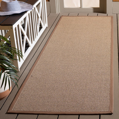 Moda Faux Sisal 102 Area Indoor/Outdoor Area Rug In Marble / Brown