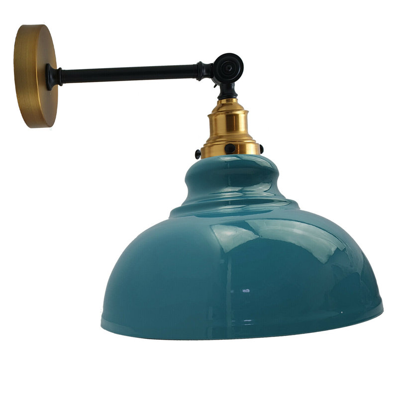 Hyannis Swing Arm Sconce, Gold, Dark Blue