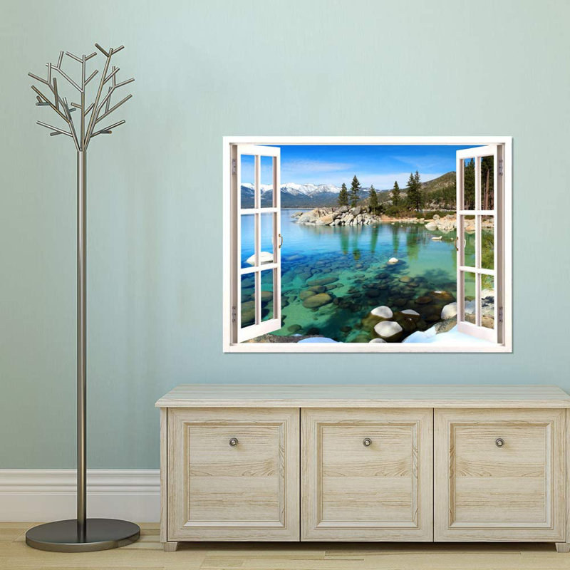 Lake Tahoe Nature Landscape Wall Mural, 32" L x 24" W