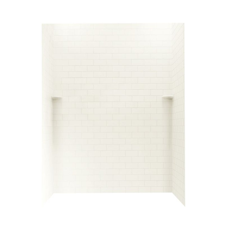 62'' W 36'' D 72.5'' H Glue Up Solid Surface Wall