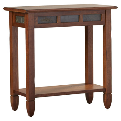 Ardclinis Mountain Oak and Slate Tile End Table