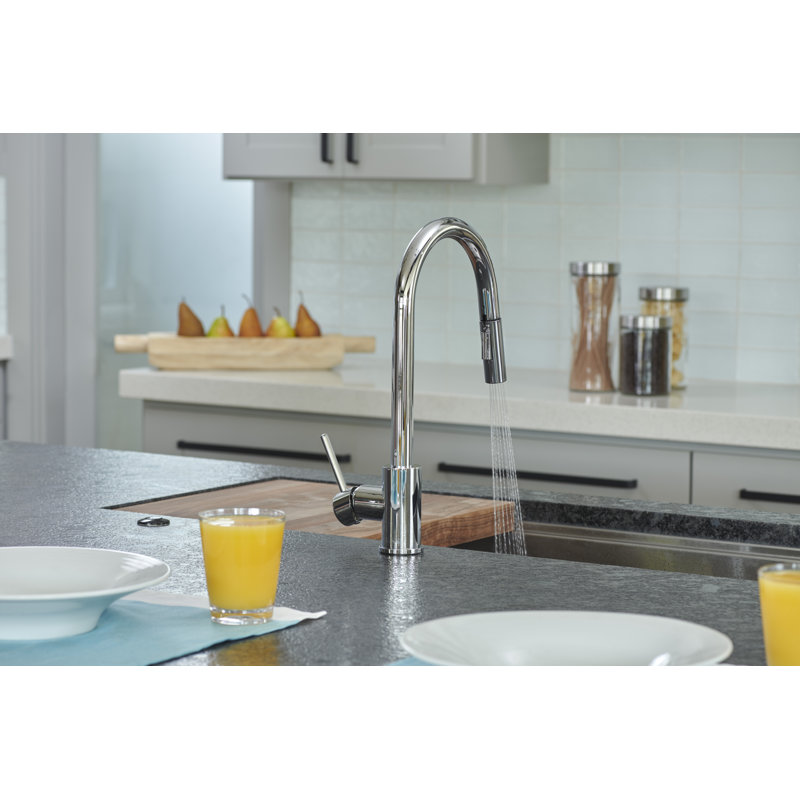 Pacific Bay Bellevue Pull Down Kitchen Faucet, Chrome