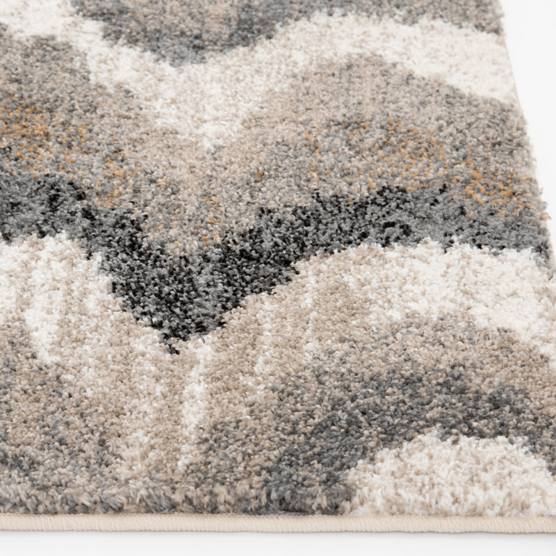 Tapis intérieur en polypropylène Wrode Studio Geode, Round 7'10"