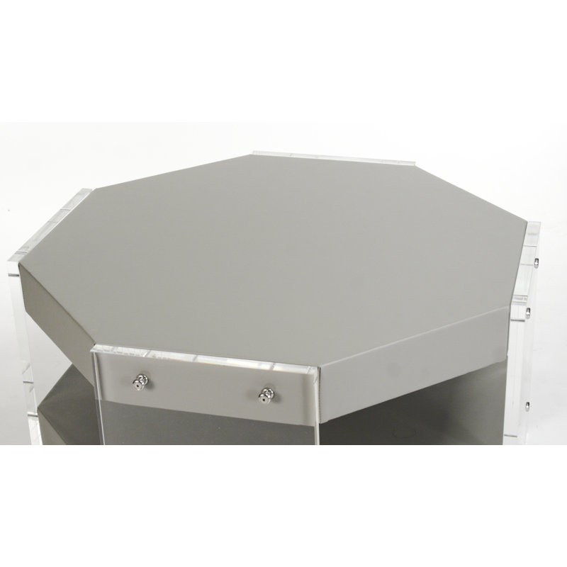 Acel Coffee Table, Gray Green