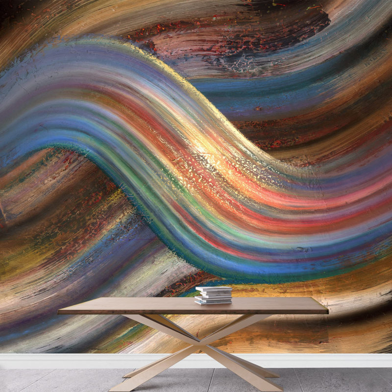 Grunge Abstract Stroke Border, 66" L x 96" W
