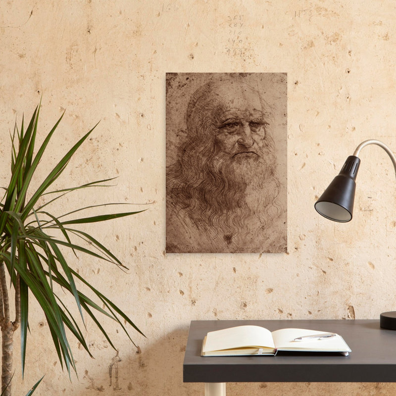 Autoportrait, impression d'art classique 1515, H 24 po x l 16 po