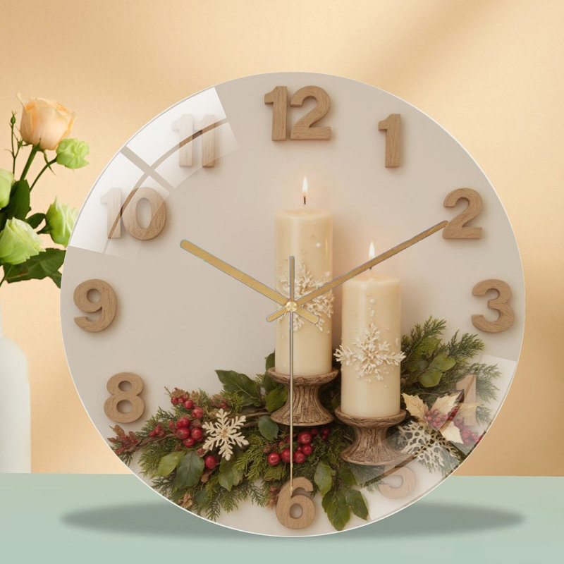Horloge murale de Noël 12 po