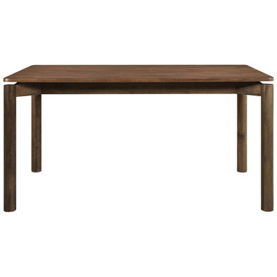 Rectangular 59 - Inch Natural Walnut Dining Table For Mid Century Modern Home Decor, Seating Four Comfortably With A Classic Appeal Rectangular, Inch,