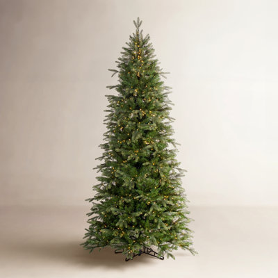 Slim Pre-Lit Fir Christmas Tree