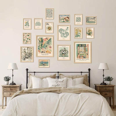 16 Pcs Framed Wall Art